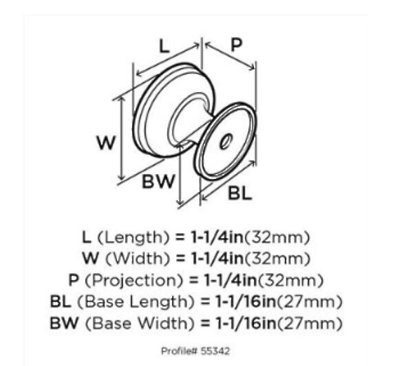 Revitalize Round Knob Golden Champagne