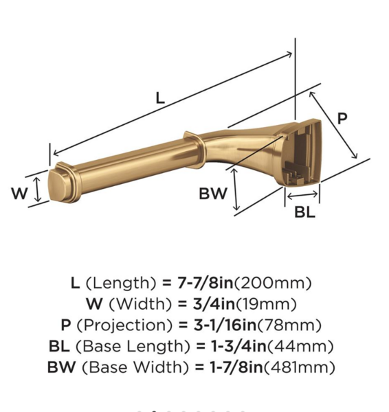 Revitalize Tissue Roll Holder Champagne Bronze
