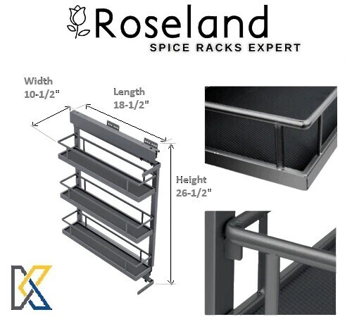 Roseland Premium Spice Racks 10-1/2 inch