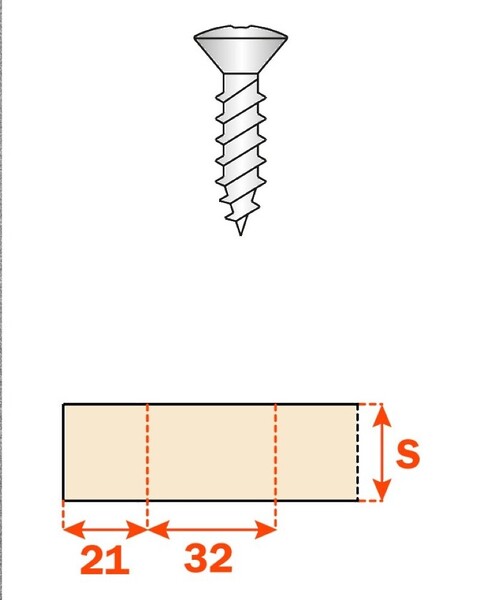 Salice inline 0mm plate w/euro screw