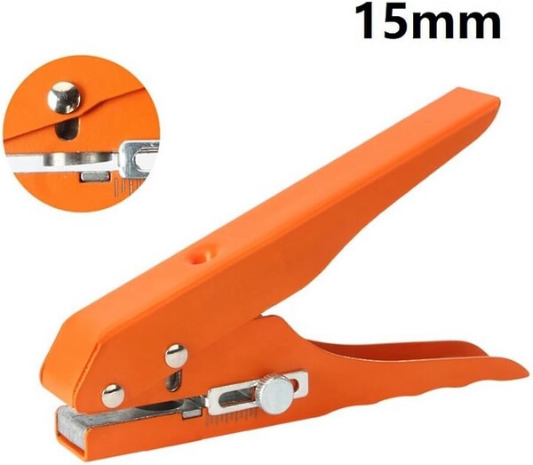 Screw cover cap cutting tool for 15mm diameter
