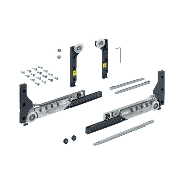 SlideLine M Fittings for 30 Kg doors WITH Silent System -  Min width in: 450