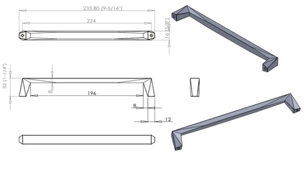 Swagger Pull 224mm CC Matte Black