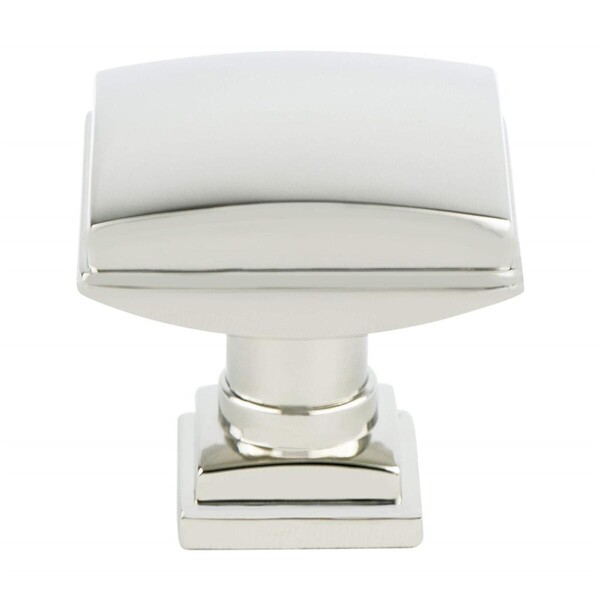 Tailored Traditional Knob 1-1/4" X 1-1/4" Polished Nickel