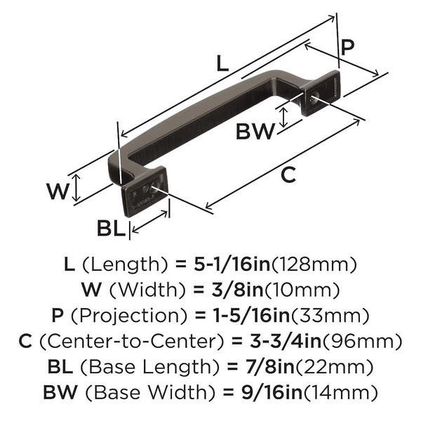 Westerly 96mm CC Pull Graphite