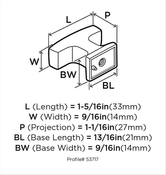 Westerly - Knob 1-5/16" SQ Knob Satin Nickel