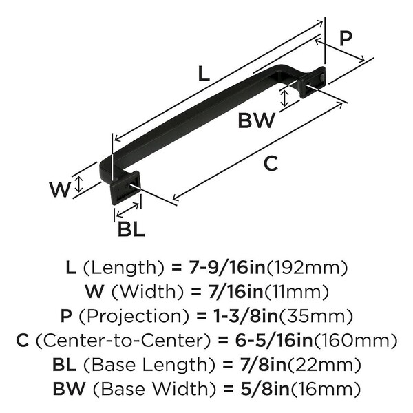 Westerly - Pull 160mm CC Black Bronze