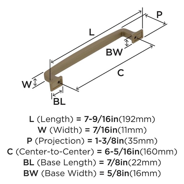 Westerly - Pull 160mm CC Golden Champagne 
