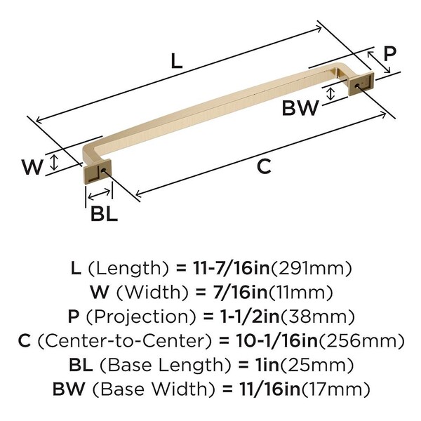 Westerly Pull 256mm CC Golden Champagne