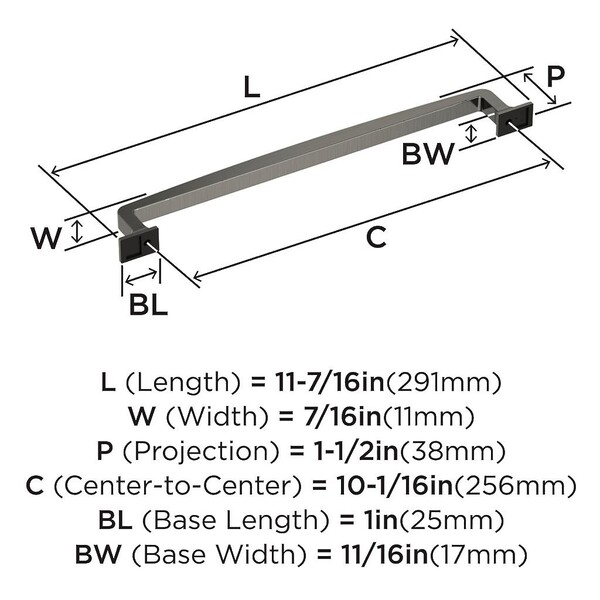 Westerly Pull 256mm CC Graphite